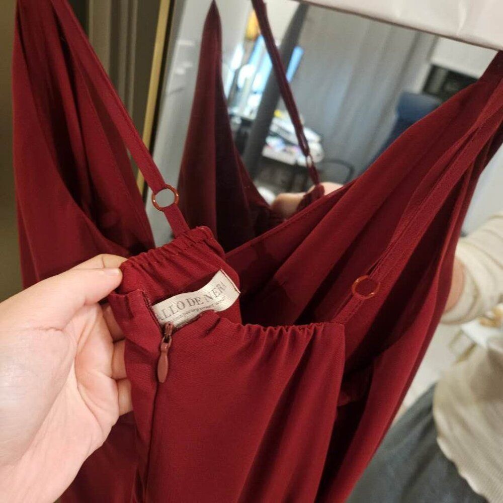 VALLO DE NERA Pino Maxi Dress (Burgundy) - Picture 6 of 6